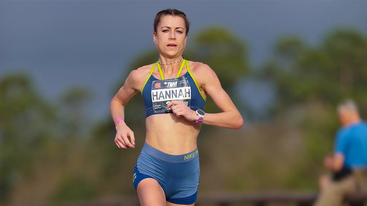Hannah in pursuit of marathon happiness