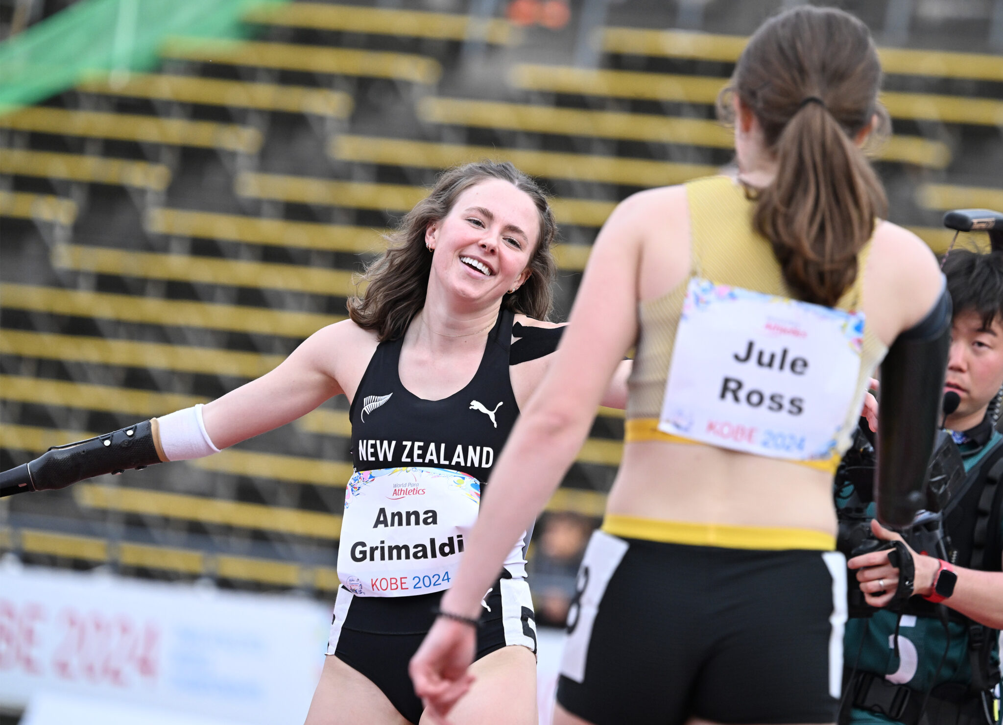 Grimaldi posts season’s best enroute to 100m T47 final