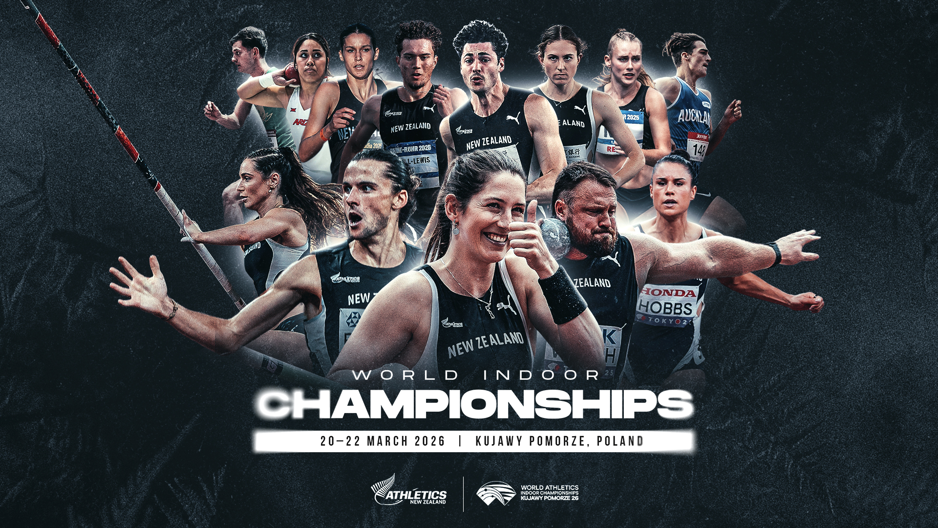 Beamish, Walsh, & McCartney Headline 13‑Strong NZ Team for World Indoor Championships