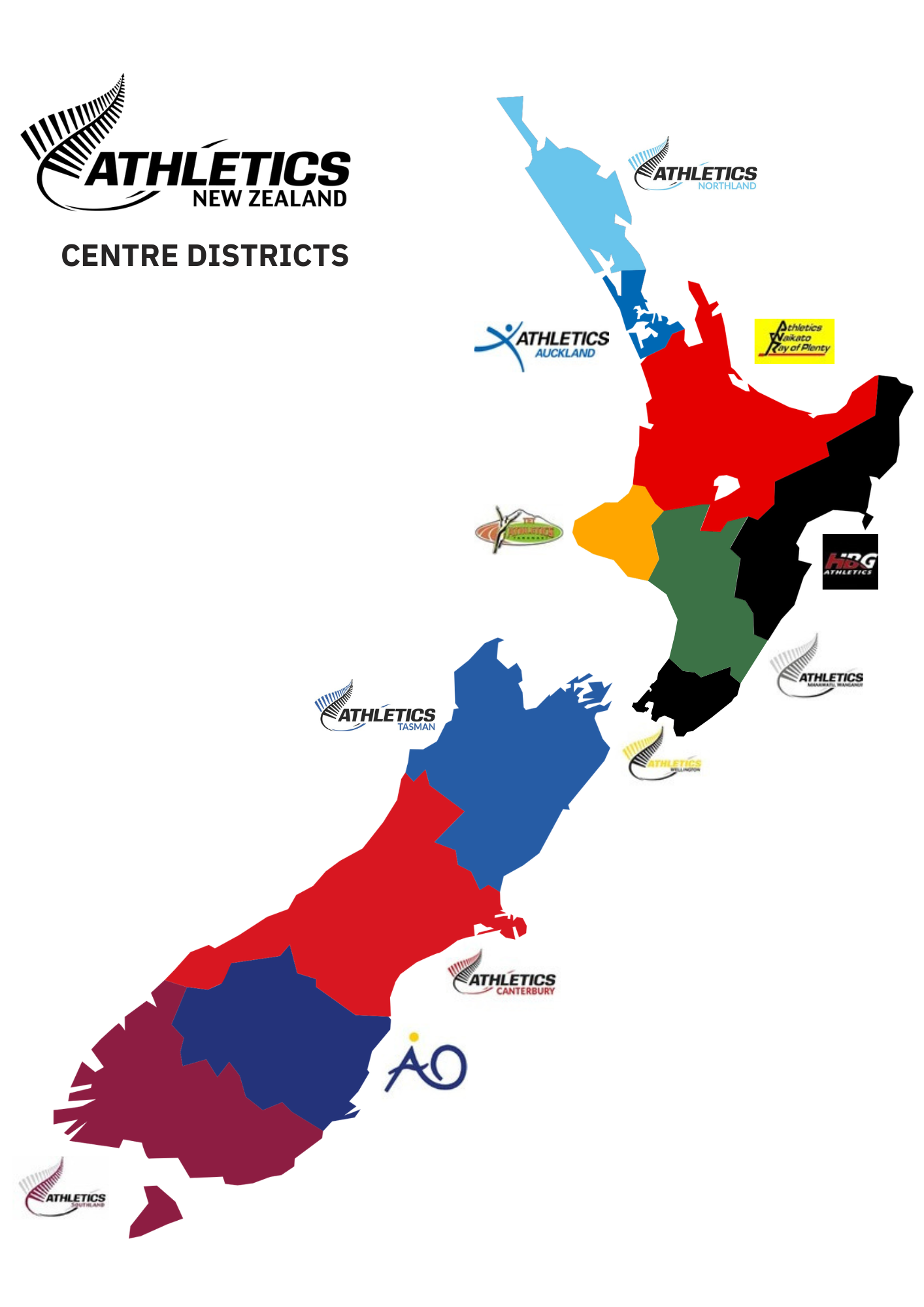 Centre Districts Map